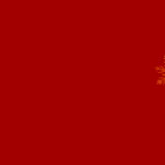 red chriatmas banner with baubles and snowflake decoration