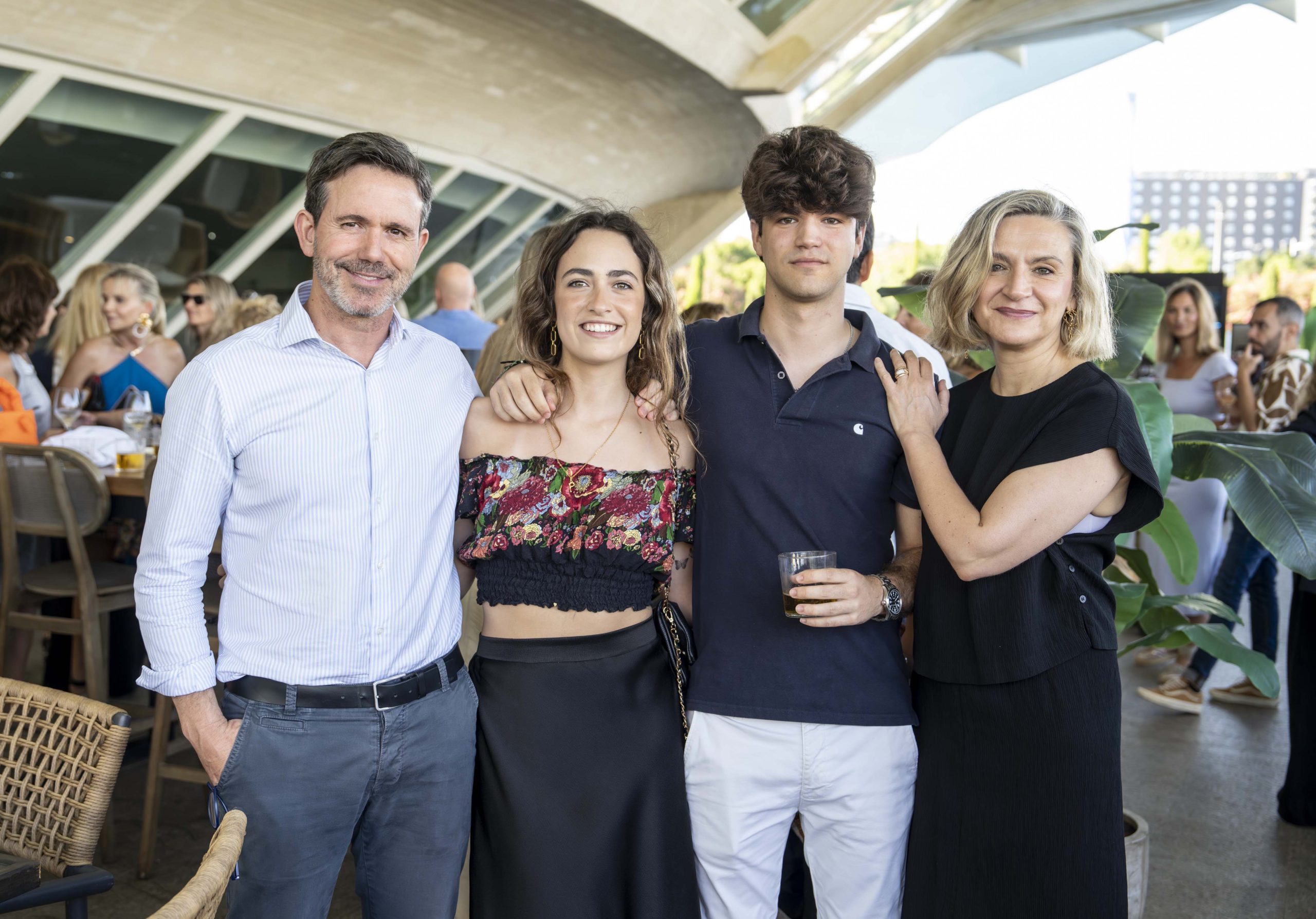 Rafa Torres, Arantxa Soriano y sus hijos.