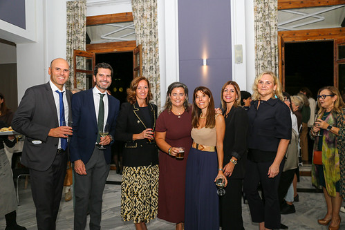 Salvador y Álvaro Aracil, Iria Silva, Isabel Pérez-Cea, Fiorella Cortine, Carmen Berdum y María Palop.